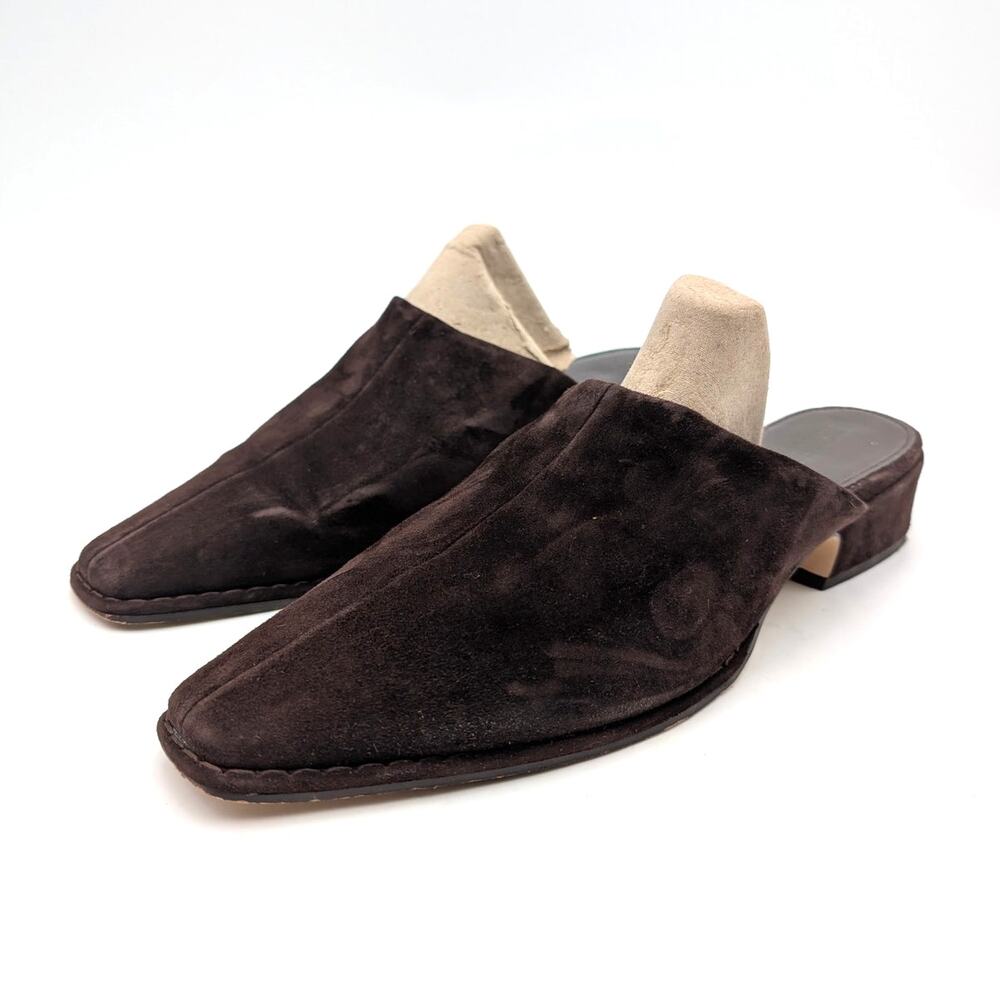 Steve Madden Dessa Block Heel Mule Square Toe Women's Brown Size US10M EU40.5